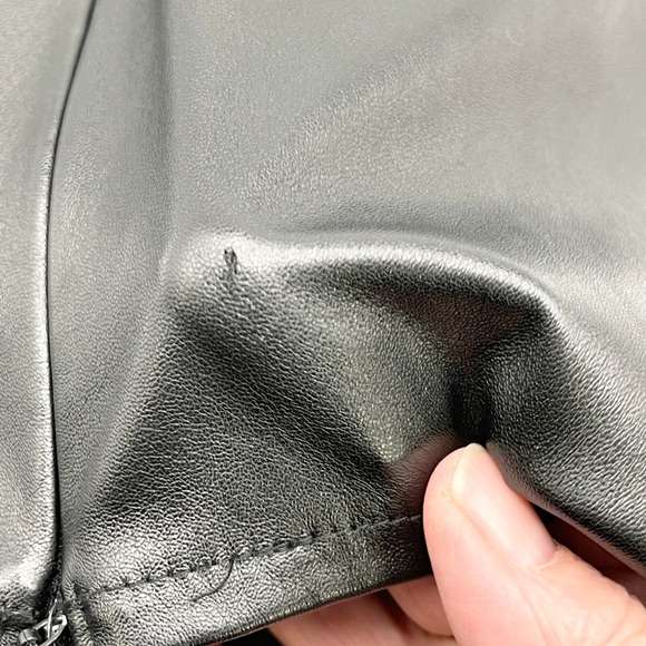 Max + Ash Womens Faux Leather Mini Dress Small Biker Cyberpunk Club Corset Edgy - Picture 10 of 14